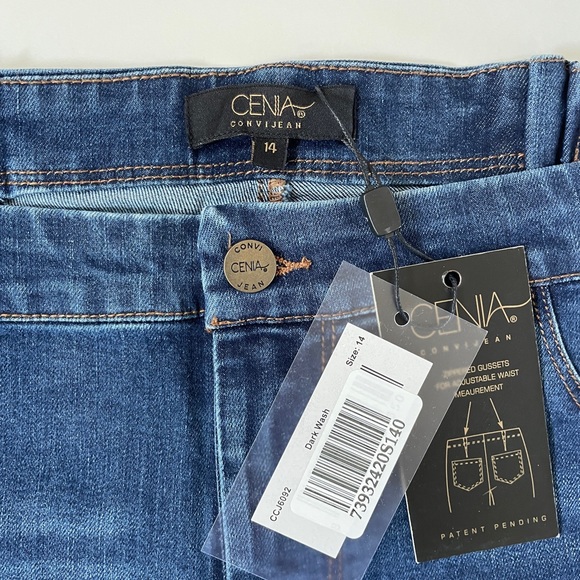 New Cenia ConVi Jeans, Size 14, Undone hem bootcut body shaping jeans - Picture 3 of 9